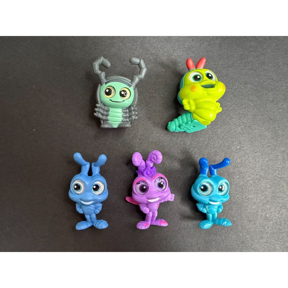 Disney Doorables A Bug’s Life Bundle Flik Princess Atta Heimlich Neon Pop